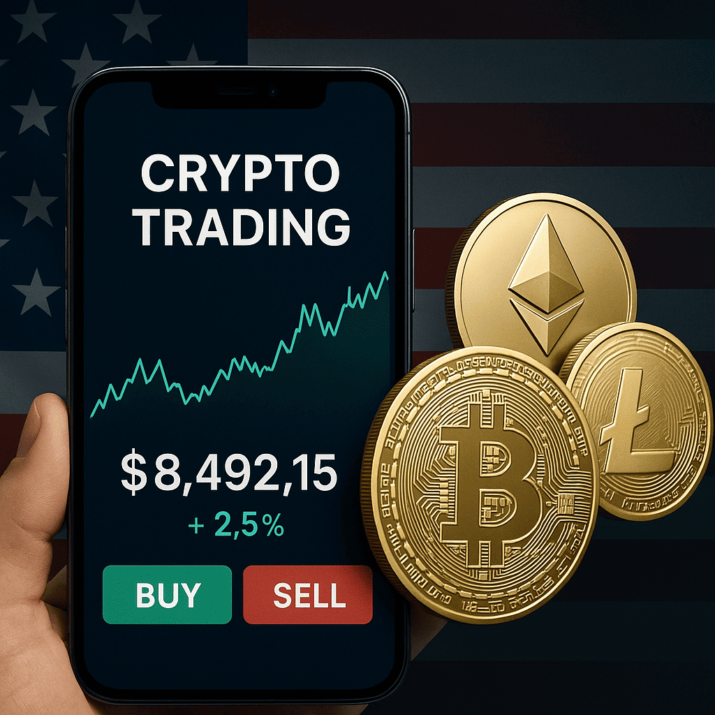 A guide to the best Crypto Trading App for U.S. Users in 2025, highlighting legal and profitable options for trading this year