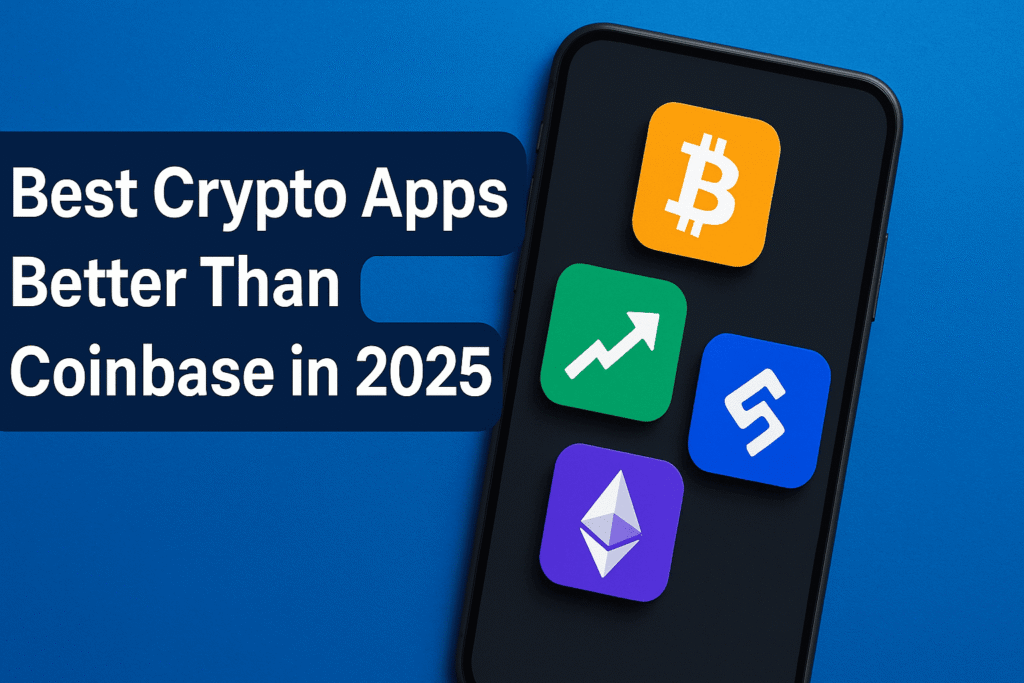 Best Crypto Apps Better Than Coinbase in 2025 showing top-rated alternatives with better features, user reviews, and easy withdrawal options.