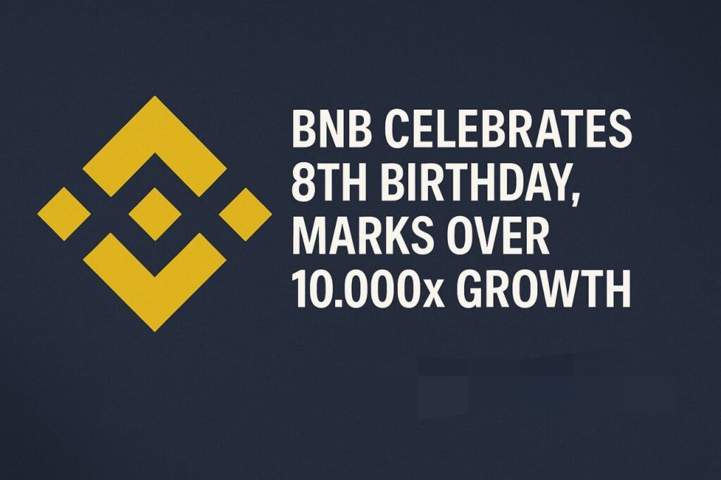 BNB celebrates 8th anniversary with over 10,000x growth milestone in the crypto market